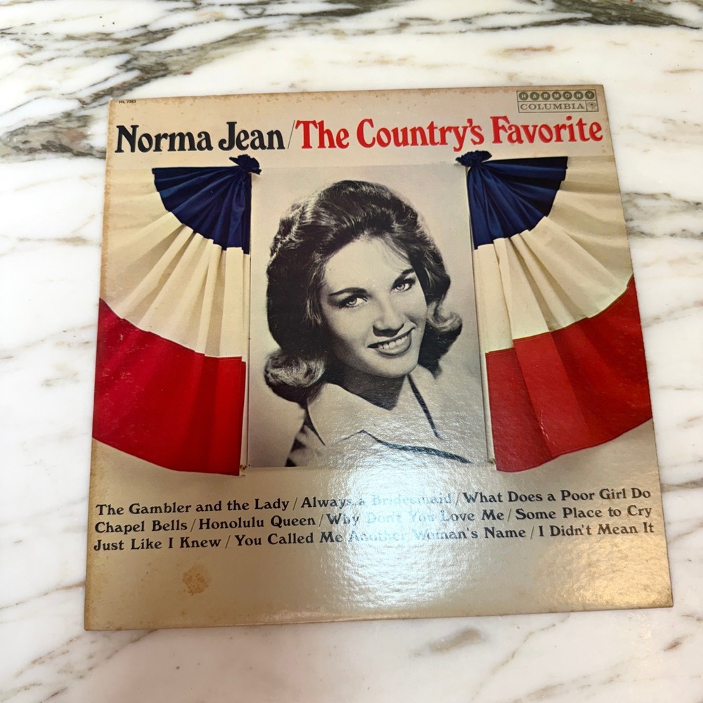 Norma Jean The Country's Favorite LP Vinyl Columbia Harmony HL 7363 Country